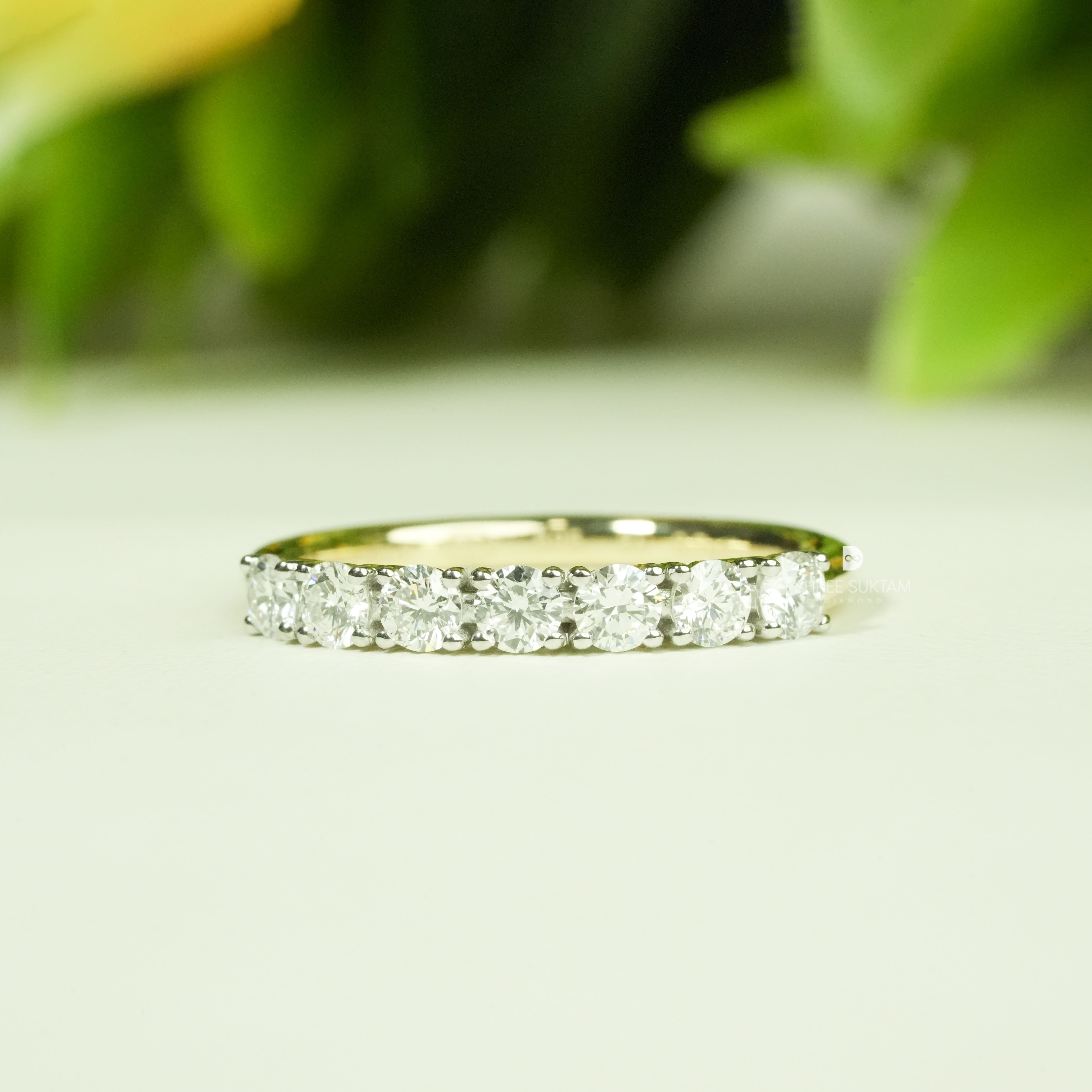Round Diamond Eternity Band Classic Wedding Anniversary Band