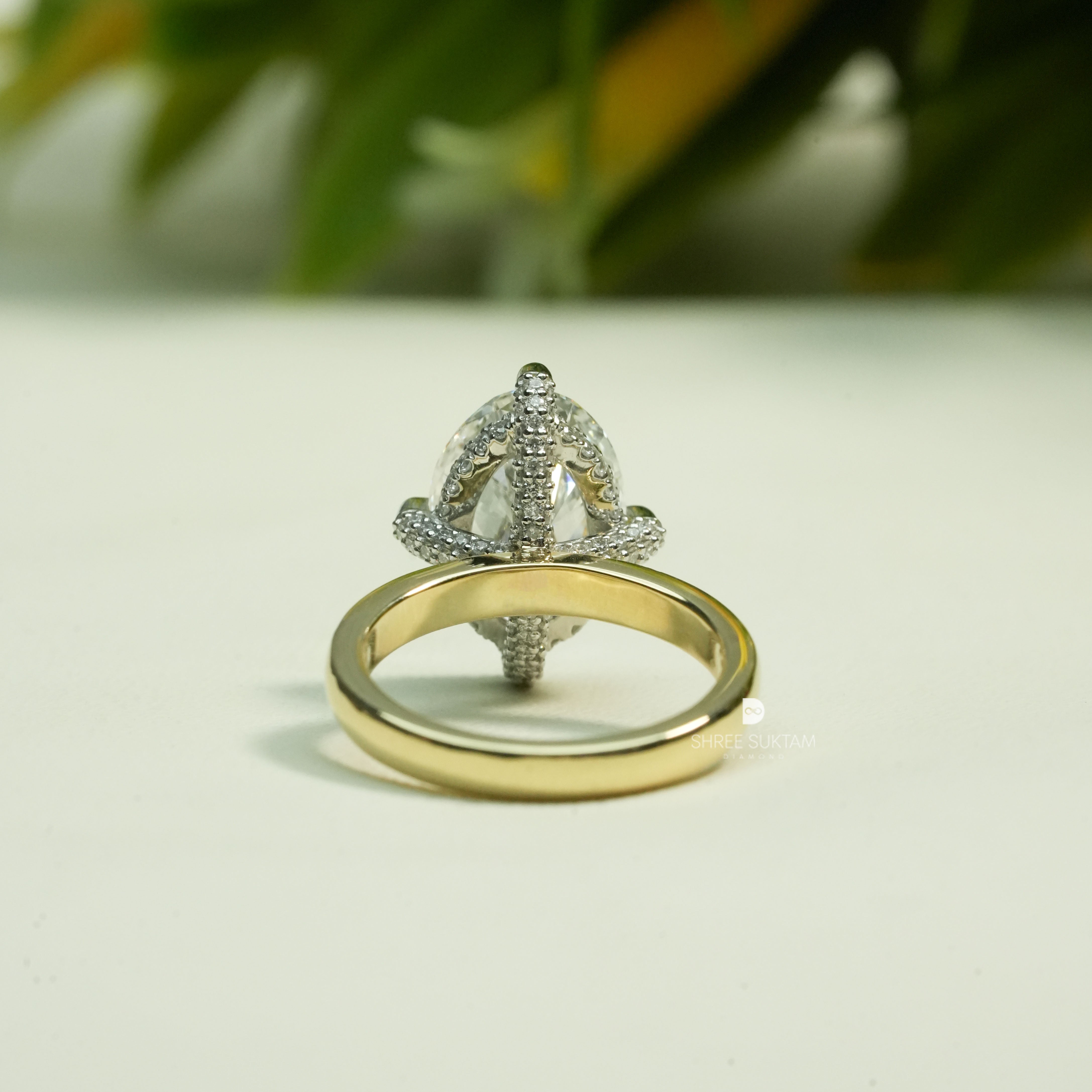 Oval Diamond Ring Lab Grown Diamond Ring Unique Proposal Ring