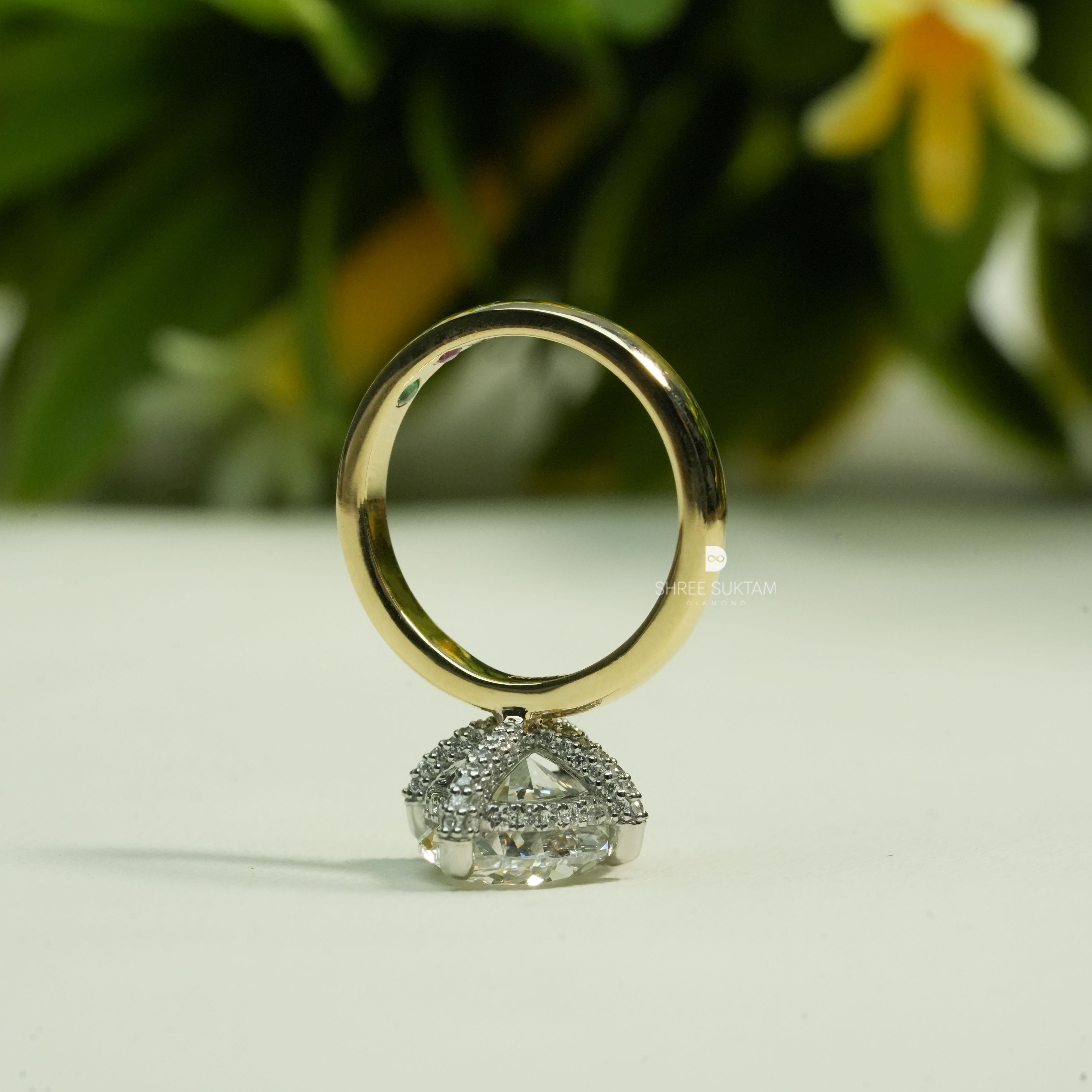 Oval Diamond Ring Lab Grown Diamond Ring Unique Proposal Ring
