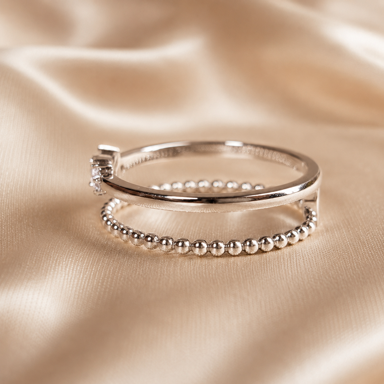 Marquise & Round Lab Grown Diamond Ring Handmade Wedding Band