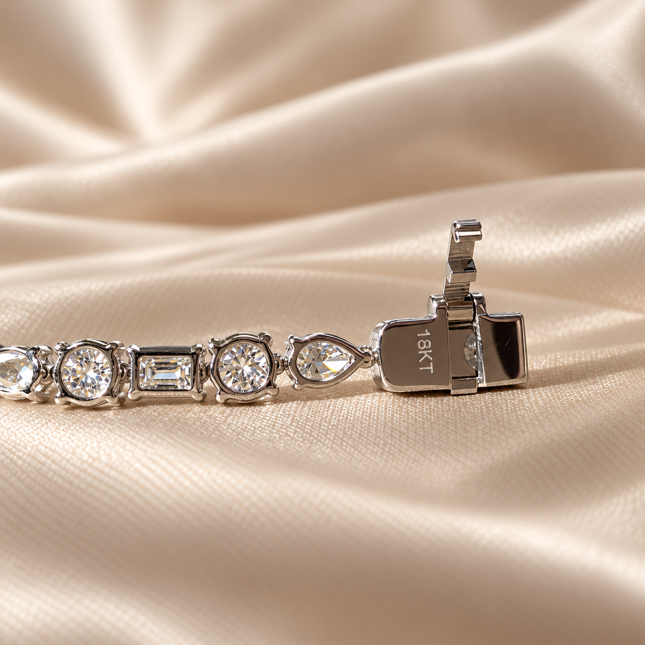 Mixed Shape Lab Grown Diamond Tennis Bracelet Elegant Custom Multi-Cut Diamond Bracelet