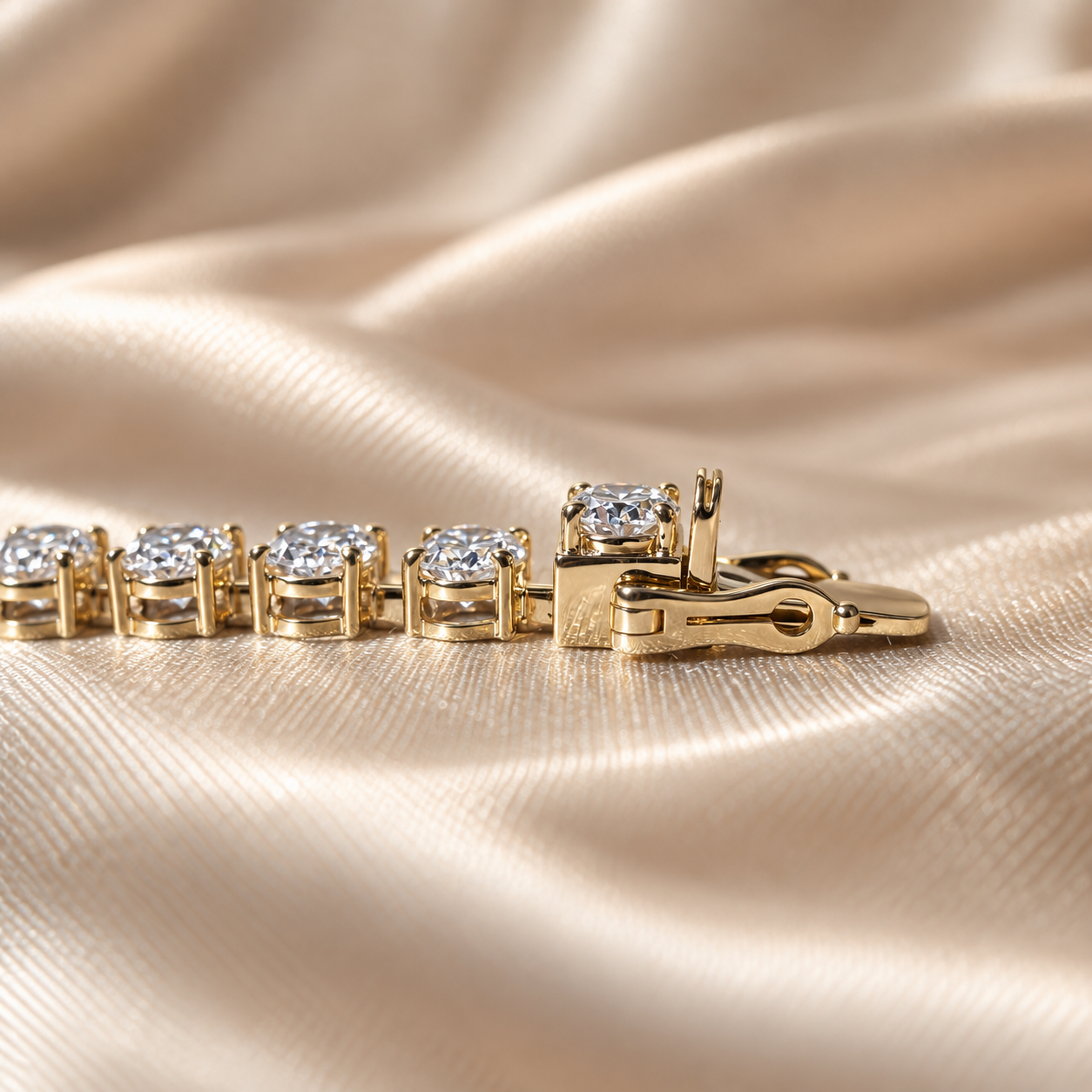 Oval Lab Grown Diamond Tennis Bracelet Elegant Diamond Bracelet Classic Tennis Jewelry Luxury Bridal Bracelet