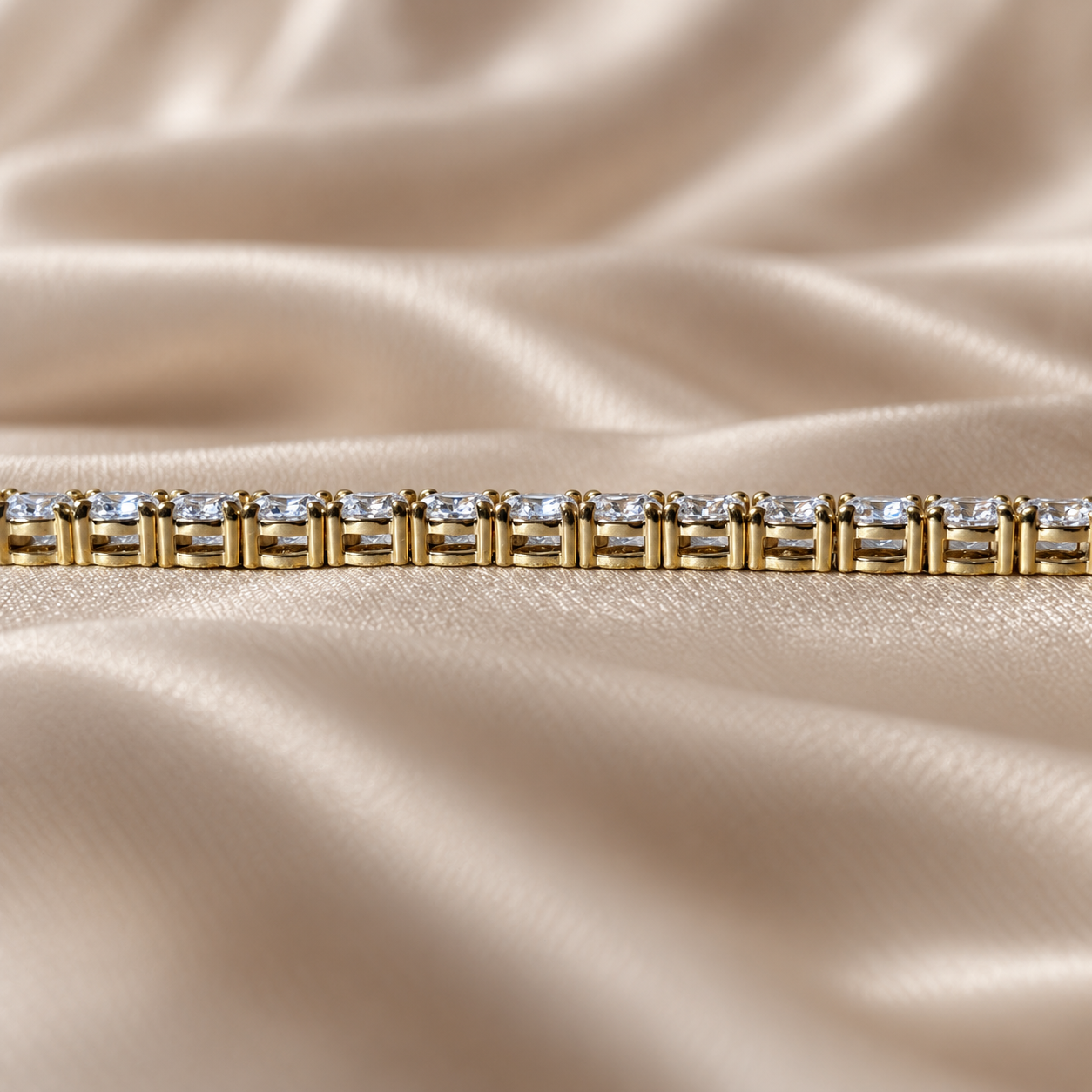 Round Lab Grown Diamond Tennis Necklace Round Wedding Necklace Classic Diamond Chain Luxury