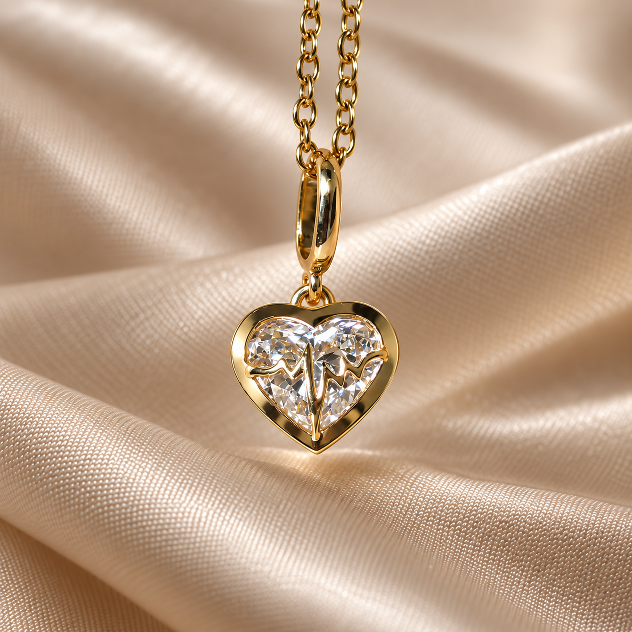 Heart Lab Grown Diamond Pendant Necklace Elegant Custom Pendant