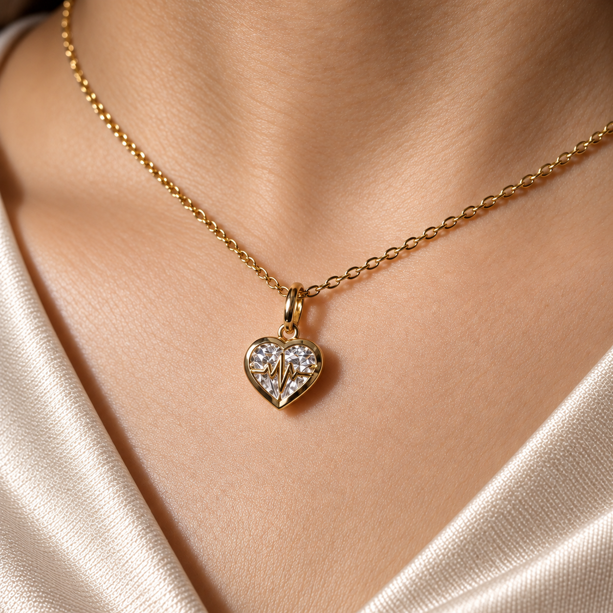 Heart Lab Grown Diamond Pendant Necklace Elegant Custom Pendant